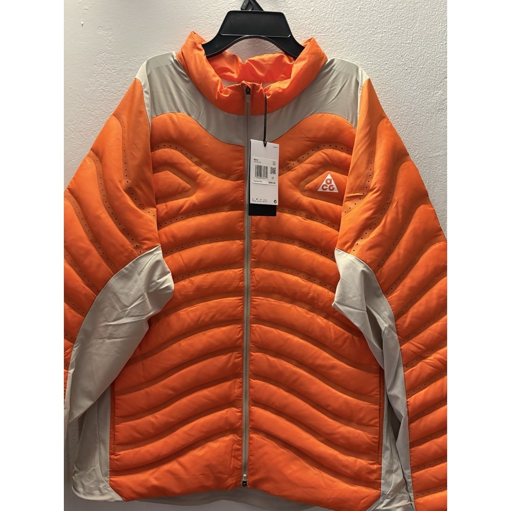 NWT Nike ACG Lava Loft Men's Therma-FIT Jacket Orange IO9132-819 Men's 2XL XXL - Picture 2 of 6
